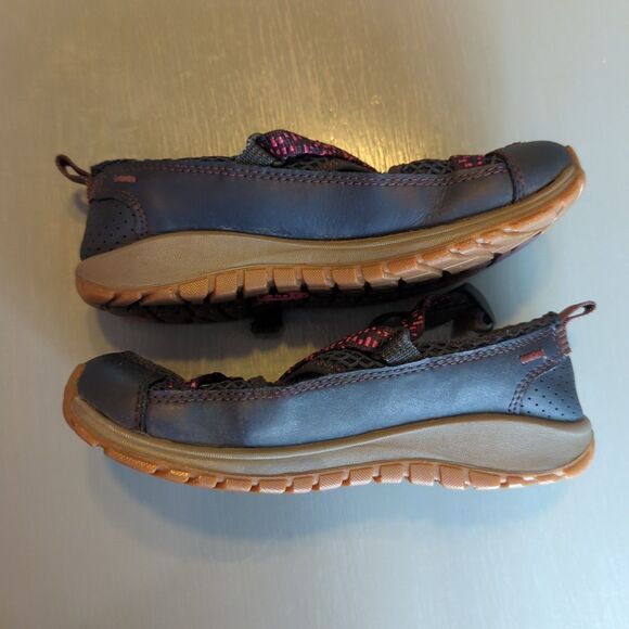 Chaco Odyssey Junior Kids Youth 3 Navy Blue Pink Hiking Sandal Shoes Outdoor - Picture 4 of 7